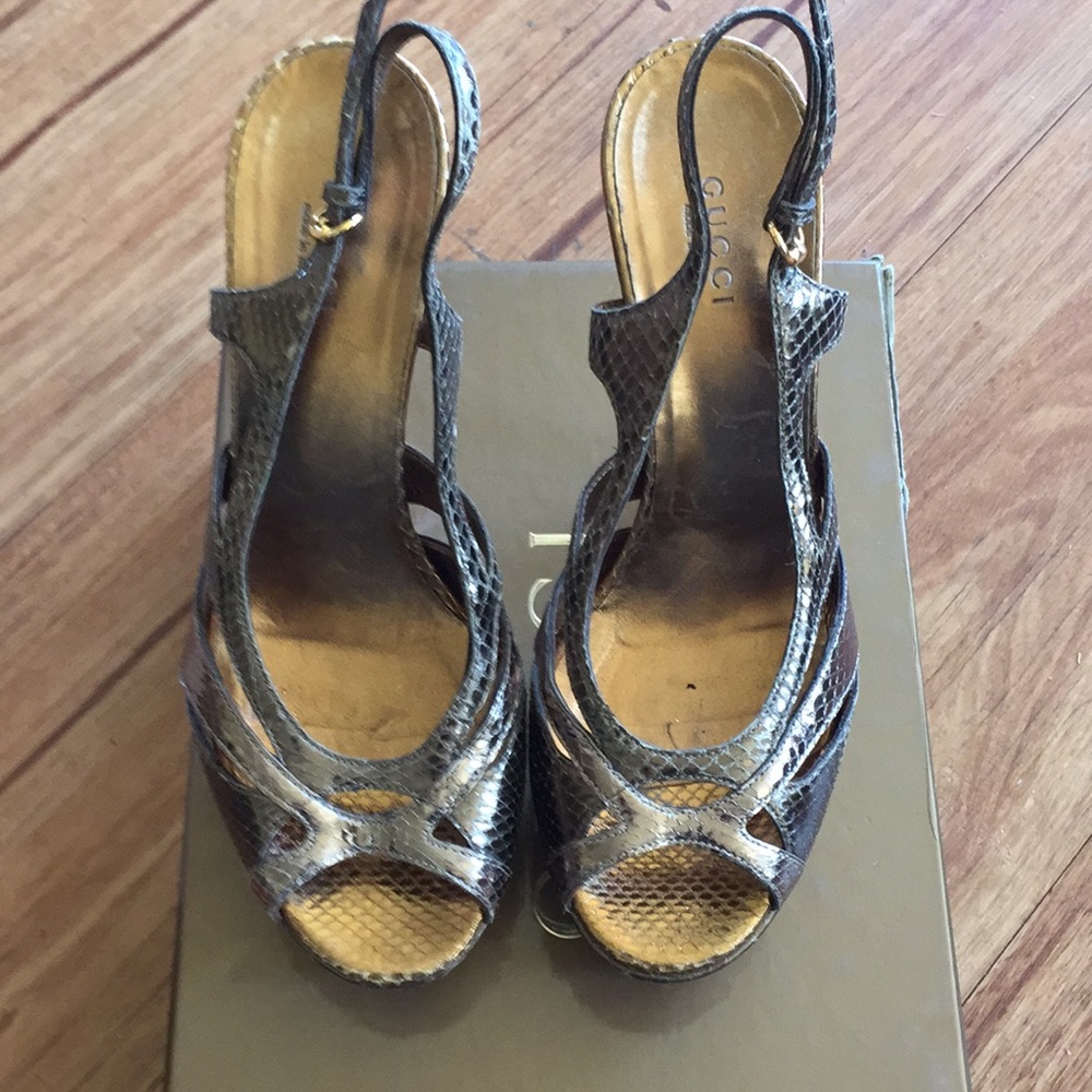 Gucci platform heels